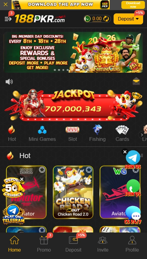 188PKR Game interface screenshot